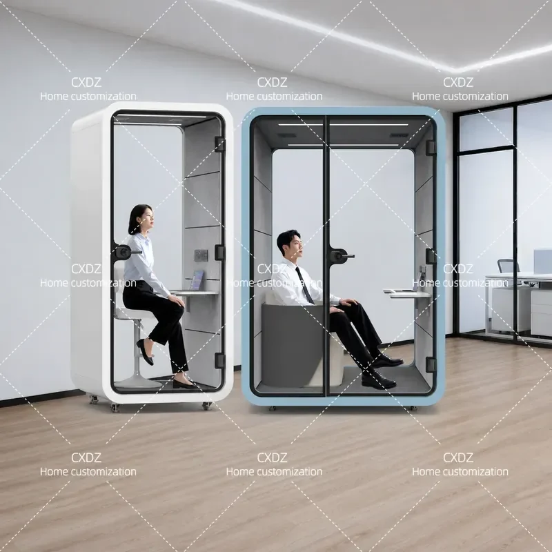 Mobile Soundproof Cabin Phone Booth Office Meeting Room Piano Room Live Stream Recording Studio Silent Pod