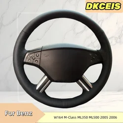 Car Steering Wheel Cover Faux Leather For Mercedes Benz W164 M-Class ML350 ML500 X164 GL-Class GL4 Steering Wheel Braiding Cover