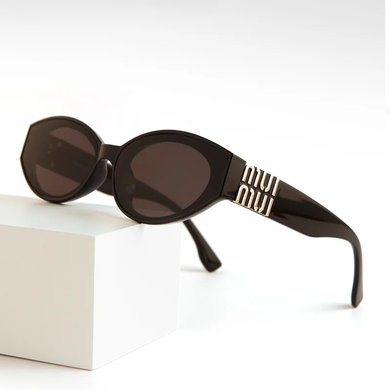 Gafas de Sol Glamour 2025 para Mujer, Diseño Ovalado de Lujo, Gafas de Hombre de Marca Clásica, Lentes Unisex con Protección UV400