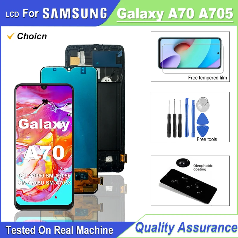 החלפת מסך LCD לטלפון Samsung Galaxy A70 – שיפור ביצועים ותפיסה מדויקת עם מודול A705N