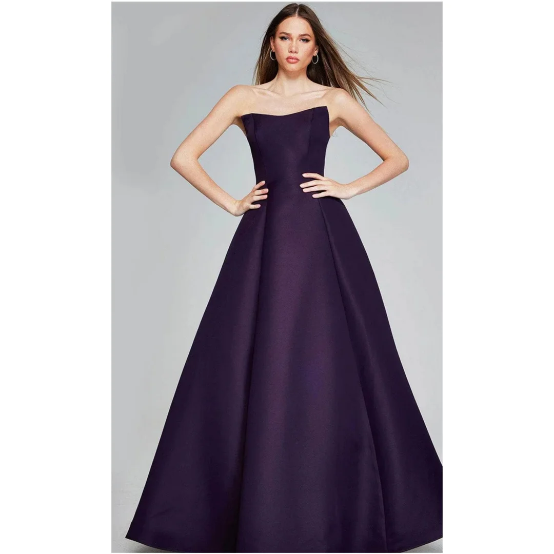 

Mina Strapless Prom Dress Sleeveless Luxurious Women's Evening Dresses for Special Occasions Customized Backless Tube Top Party