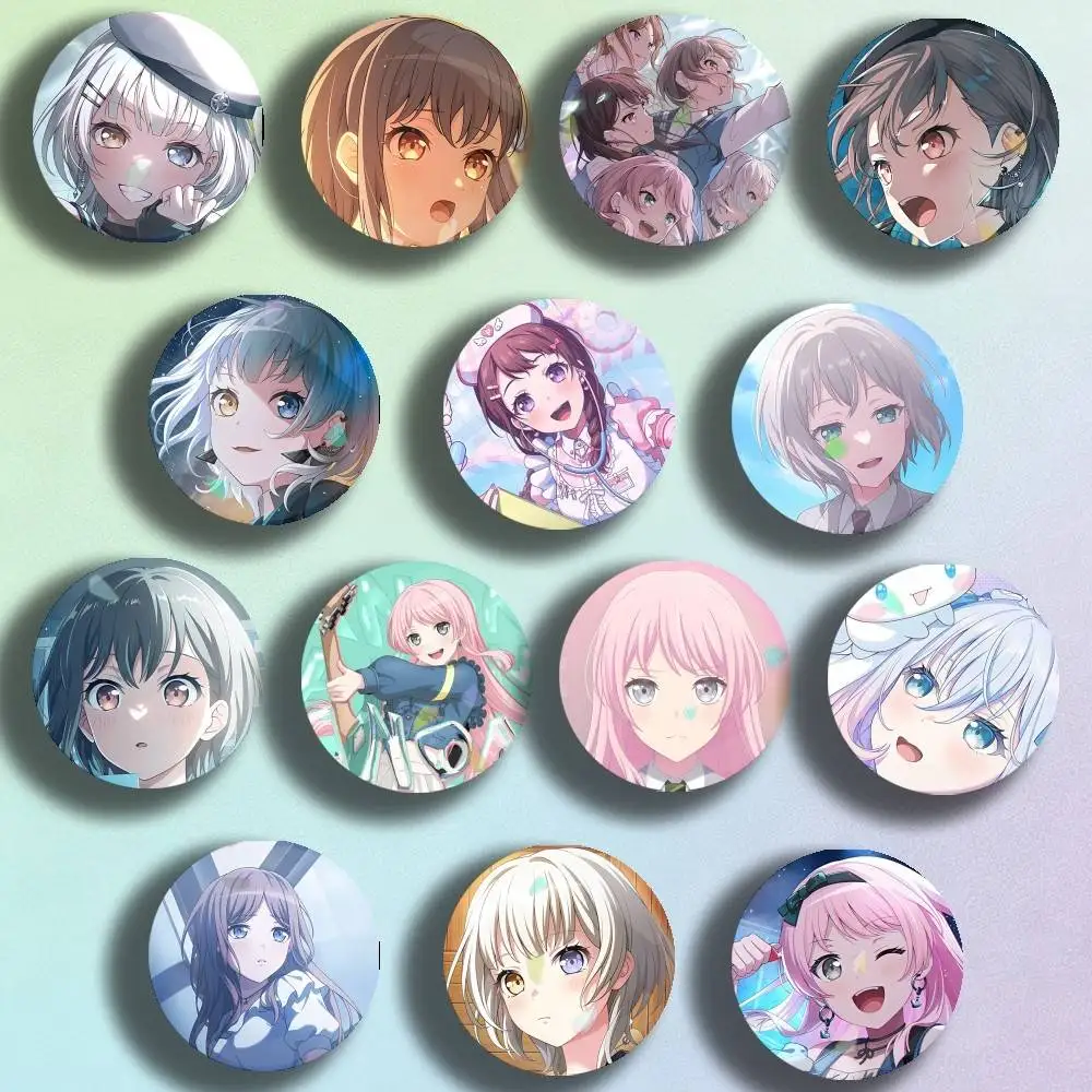 

BanG Dream It's Mygo Laser Badge Creative Pins Brooch for Bag Clothes Hat Decor Gifts Fans Collect