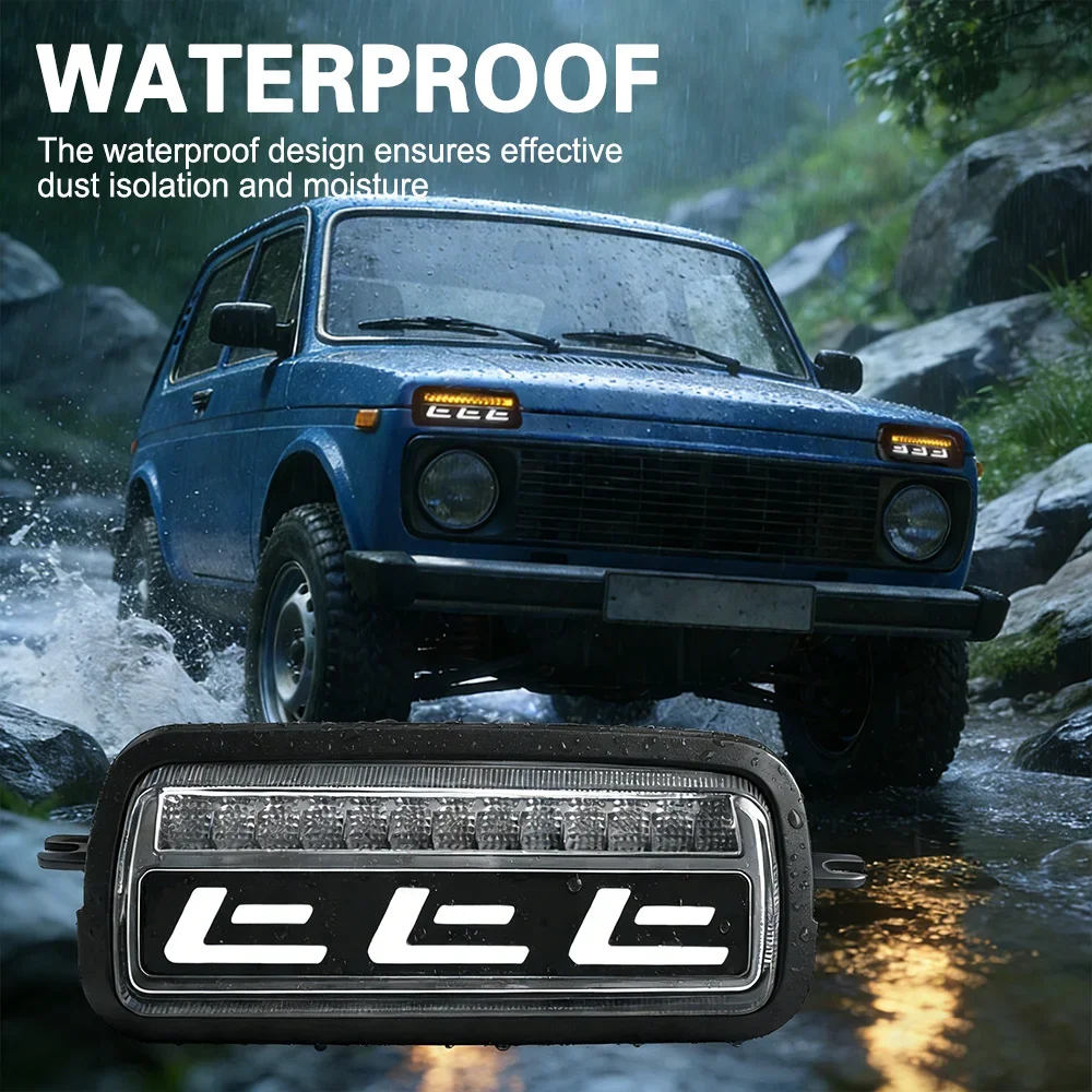 Led Tail Lights with Running Turn Signal Car Styling Tuning Car Headlight Light for Lada Niva 4X4 1995-