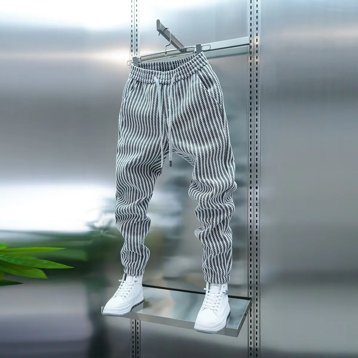2026 New Men Pants Joggers Spring Cotton Sweatpants Drawstring Casual Pants Workout Running Sports Trousers Men Clothing