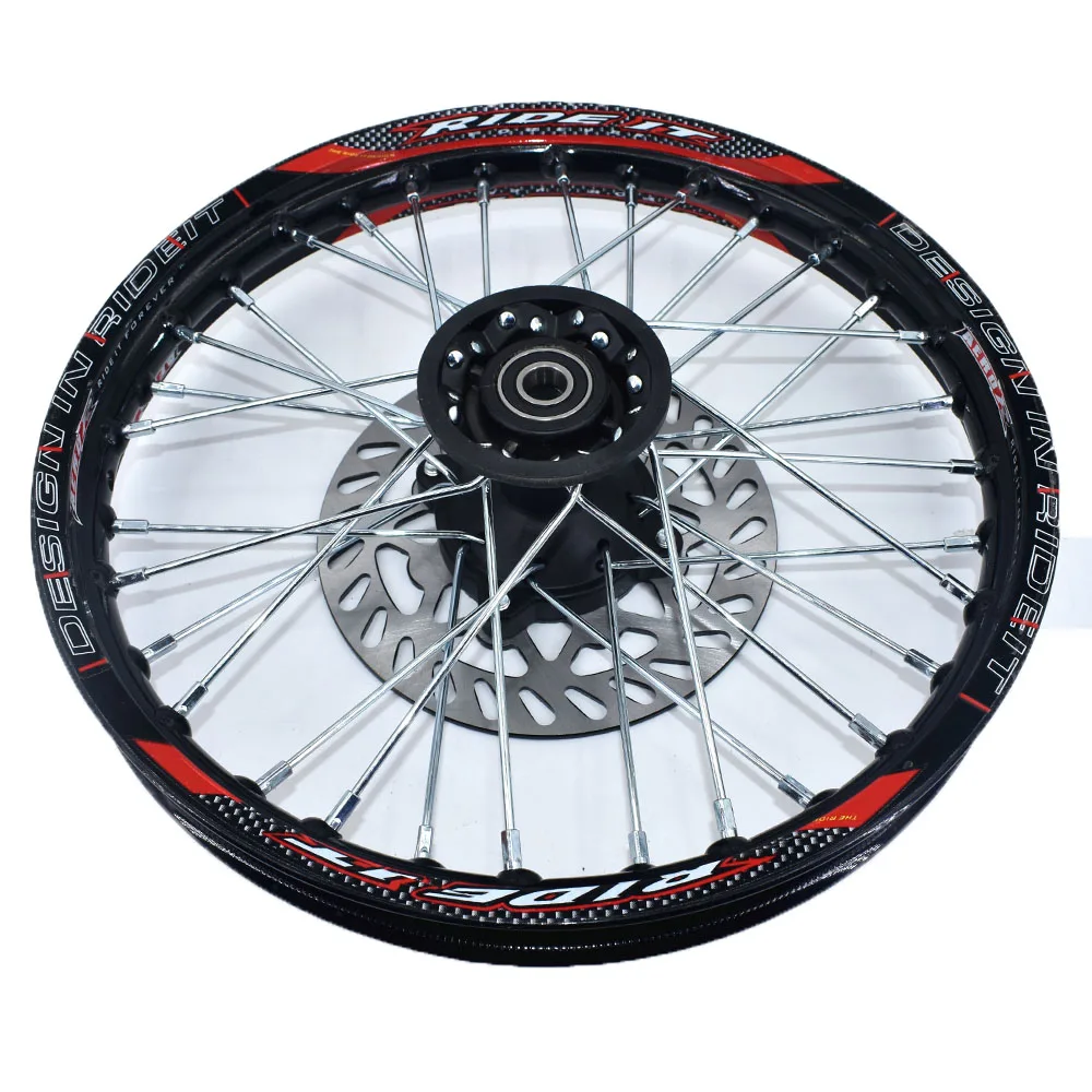 Front 1.40-14 inch Rear 1.85-12 inch Rims Aluminum Alloy Wheel sprocket Disc Brake For KLX CRF Kayo BSE Dirt Pit Bike Motorcycle