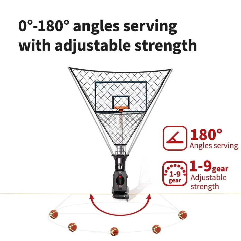 Professional SIBOASI K2 Basketball Shooting Machine APP Control Basketball Rebounding Machine Training Equipment