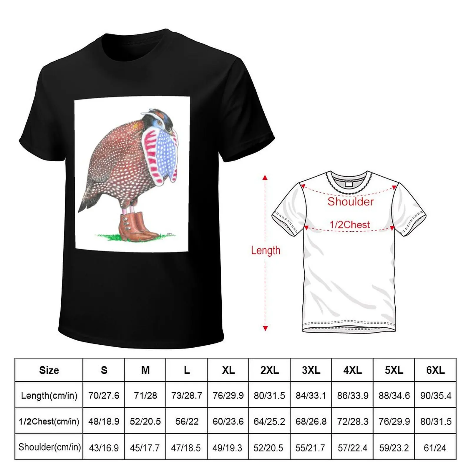 Temminck’s Tragopan in Victorian Button Boots T-Shirt blanks anime figures boys whites plain white t shirts men