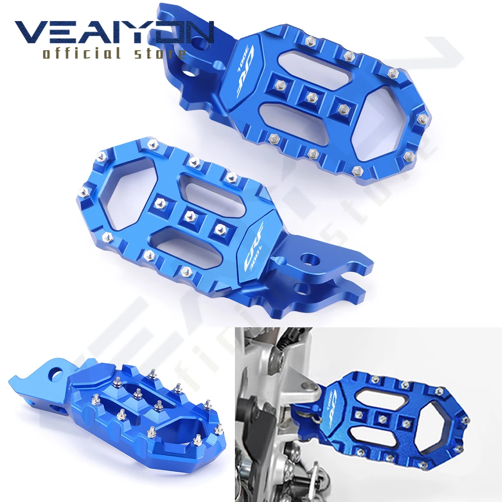 

For CRF300 L CRF 300L CRF300L Adventure 2021-2023 2024 Motorcycle accessories CNC Aluminum Foot Pegs Pedals FootRest Footpegs