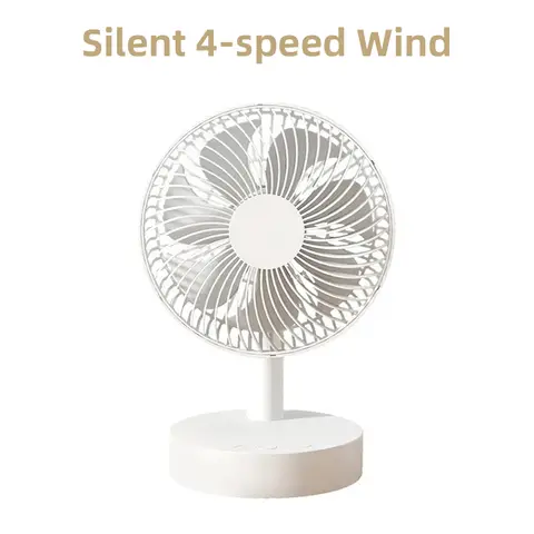 Youpin Fan Small White Desktop Timer Mute With Four-speed Adjustable Portable Fan Recharging Models Detachable Desk fan