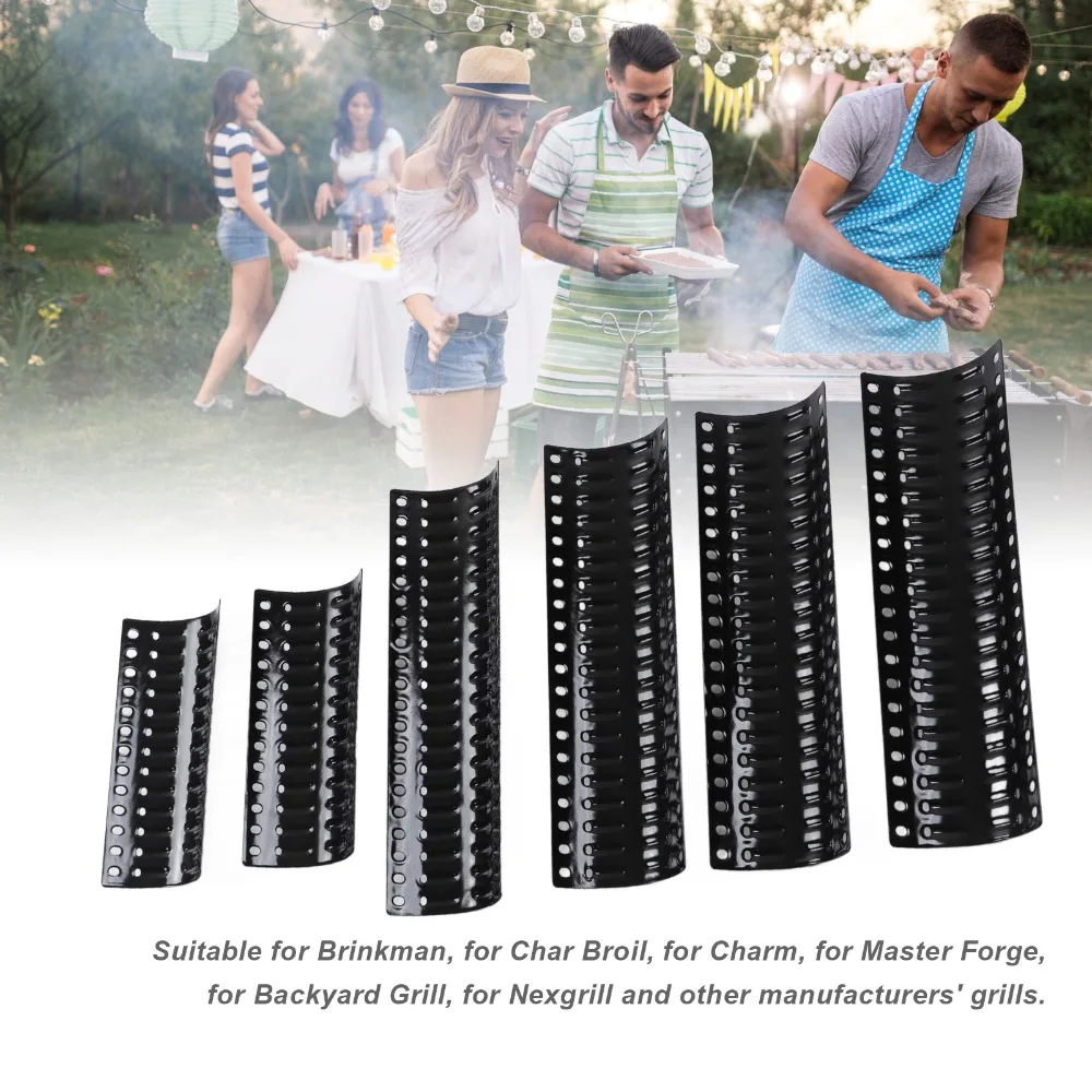 2-sets-porcelain-coated-universal-grill-heat-plate-heavy-duty-tool-free-adjustment-grill-replacement-parts-black-color
