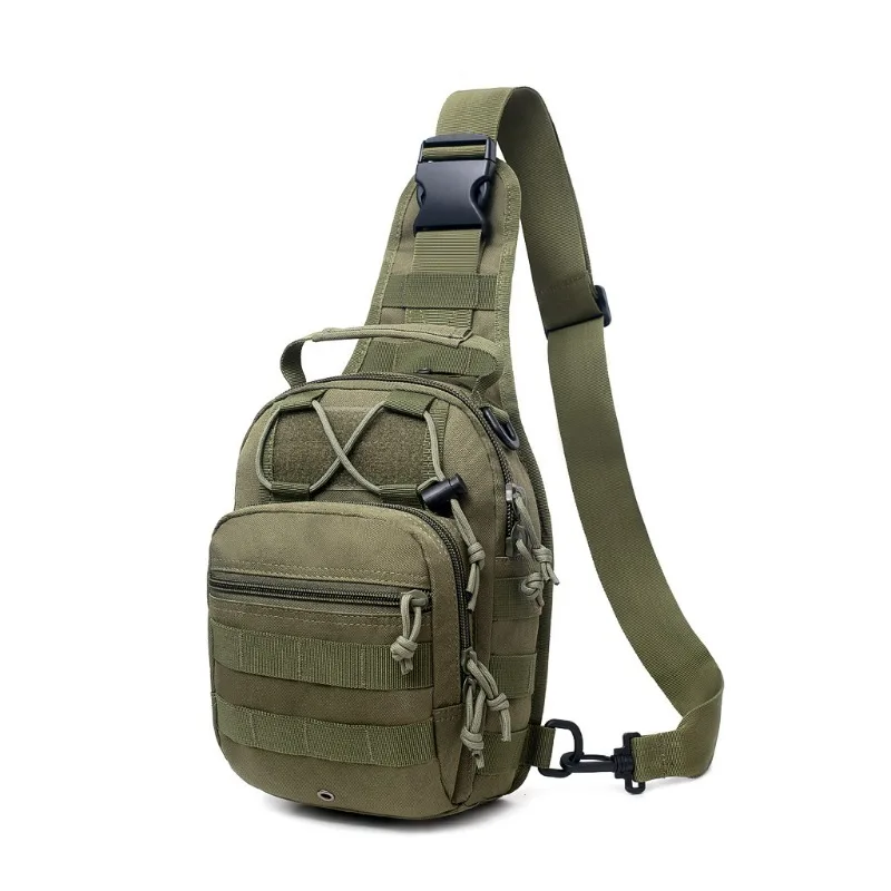 Chest Pack, Men's Crossbody Shoulder Bag with MOLLE System, Compact EDC Pouch