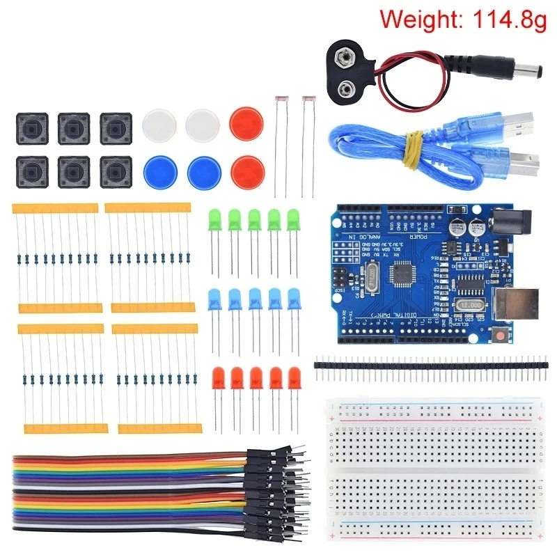 Стартовый Комплект UNO R3 mini 13-в-1, стартовый комплект, мини-материнская плата, телефон, джемпер