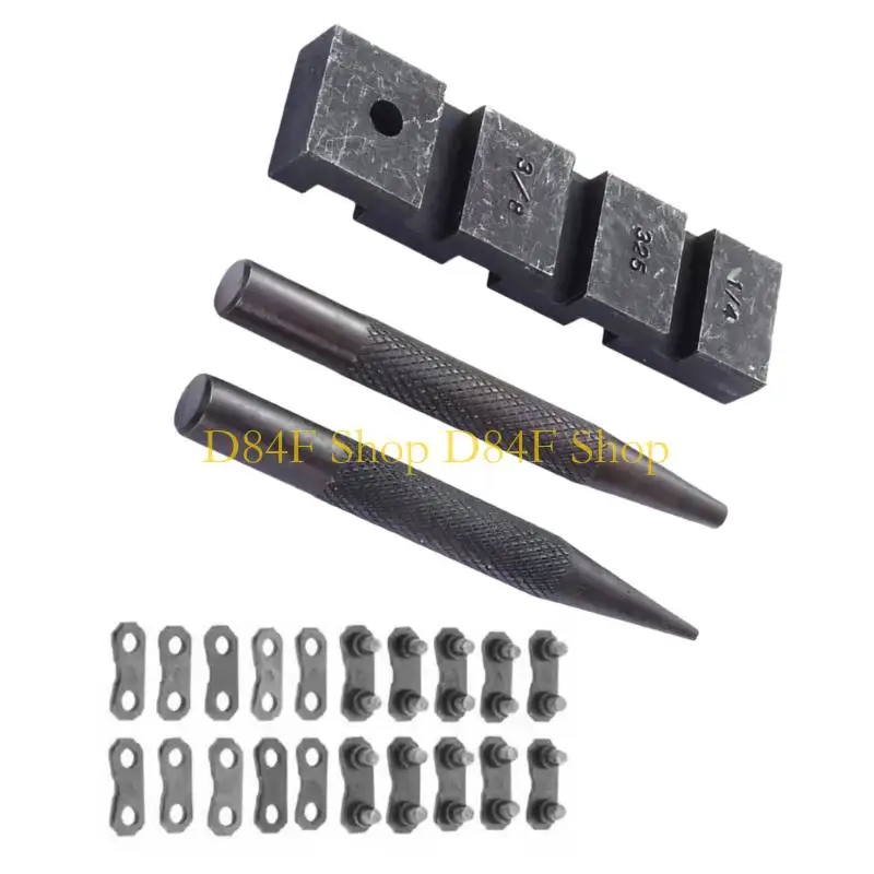 D84F Chainsaw Chain Repair Tool Set For 325 Pitches Chains With Rivet Pins And Breaker Chain Separator Tool