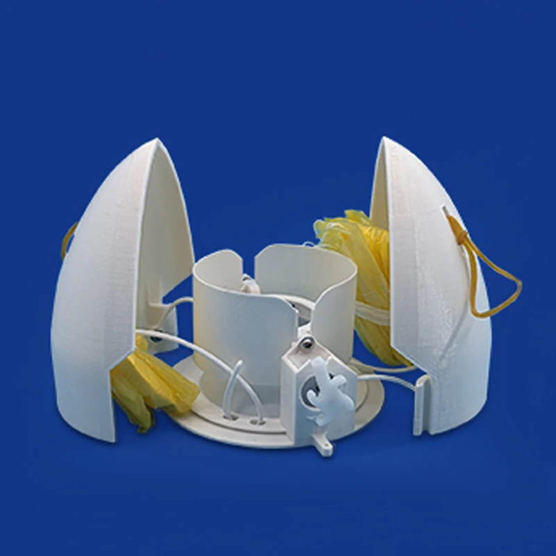 

1Set RC Water Rocket Mini Top-Mount 47cm Dual Parachute Compartment Recovery Kit for 1.25L/2L Plastic Bottle DIY Assembly Parts