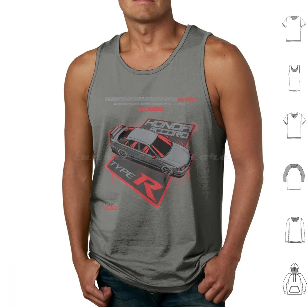 Accord Type R-Carcorner Tank Tops Vest Sleeveless Accord Acura Typer Type R Accord Type R Love Jdmlife Carcorner Car