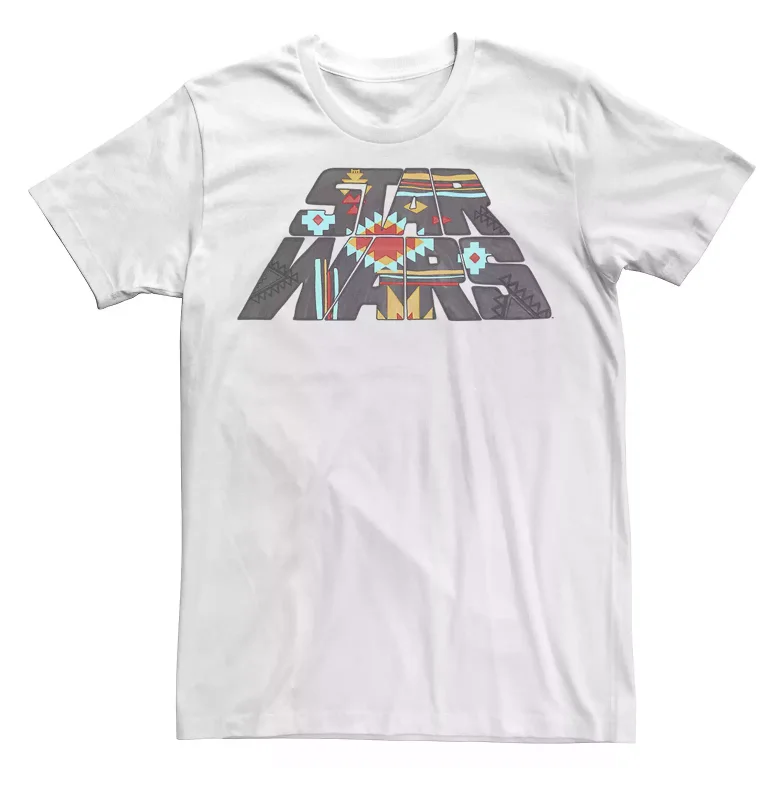 Star Wars men's short-sleeved T-shirt, sci-fi retro streetwear, metal figure lightning logo, strong collage power, daily gift