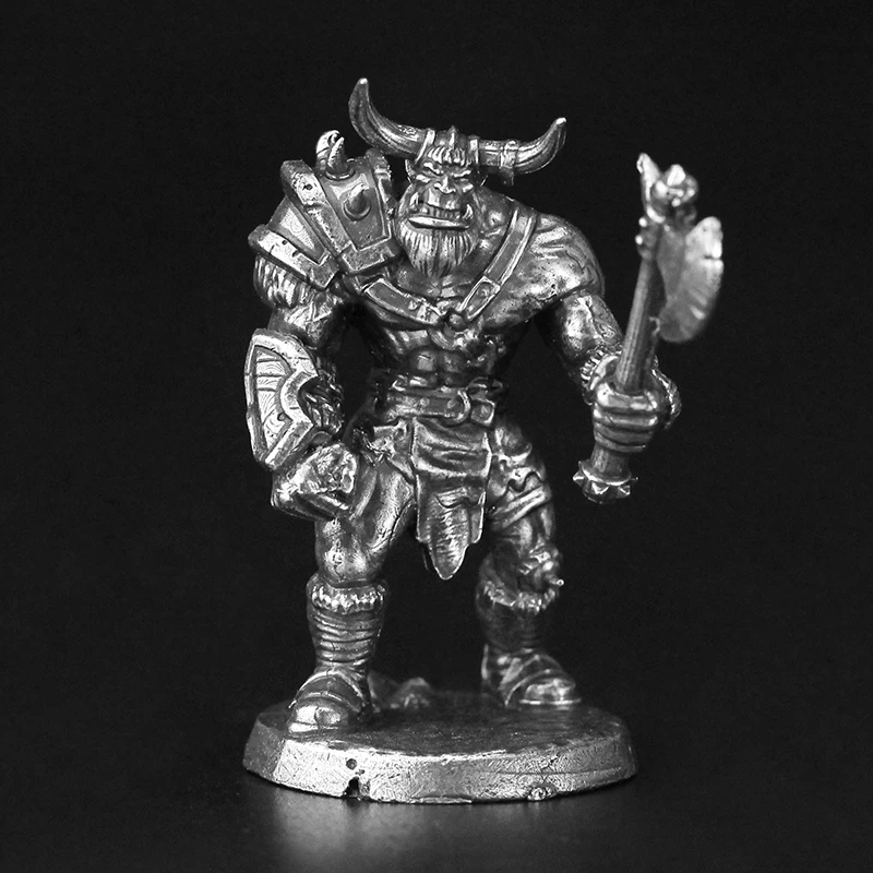 Cupronickel Metall Monster Soldat Actionfiguren Brettspielstück Desktop Auto Innenraum Miniatur Ornament Zubehör Figur