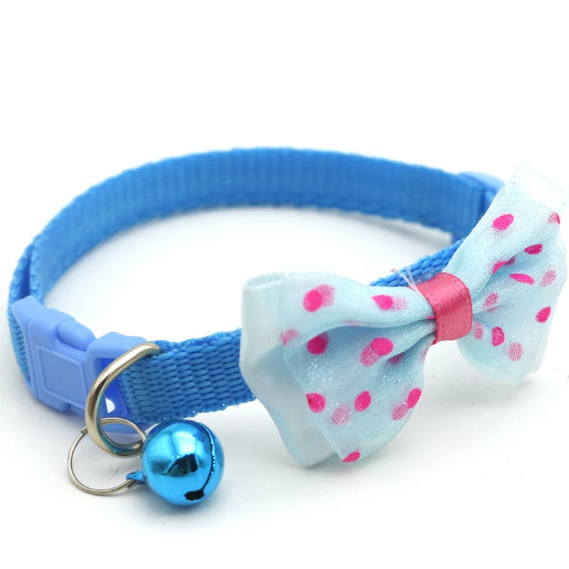 Pet Bow Collar Cat Bell Collar Korean Pet Collar Cat Bow Headband Collar, Suitable For Cats And Cat Collars Dogs Cat Supplies