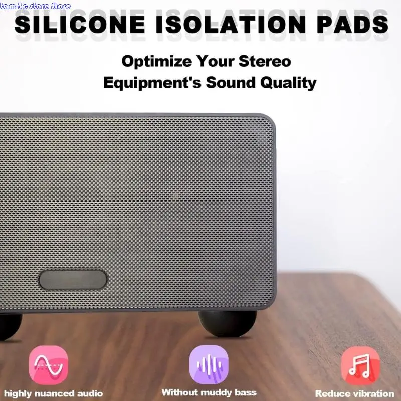 D0UA 30 มม. Nonskid Shock ดูดซับซิลิโคนฟุตกาวกาวสำหรับตู้ลำโพงการสั่นสะเทือนอุปกรณ์การติดตั้งที่ปลอดภัยการติดตั้ง
