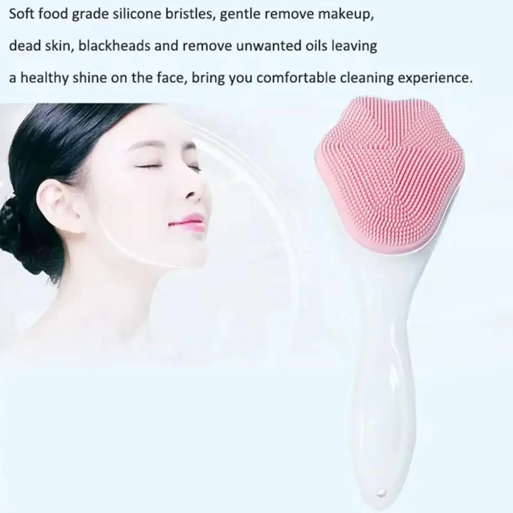 Cepillo de limpieza facial de silicona con forma de pata, exfoliante manual para limpieza profunda de puntos negros en la nariz y la cara, masaje suave