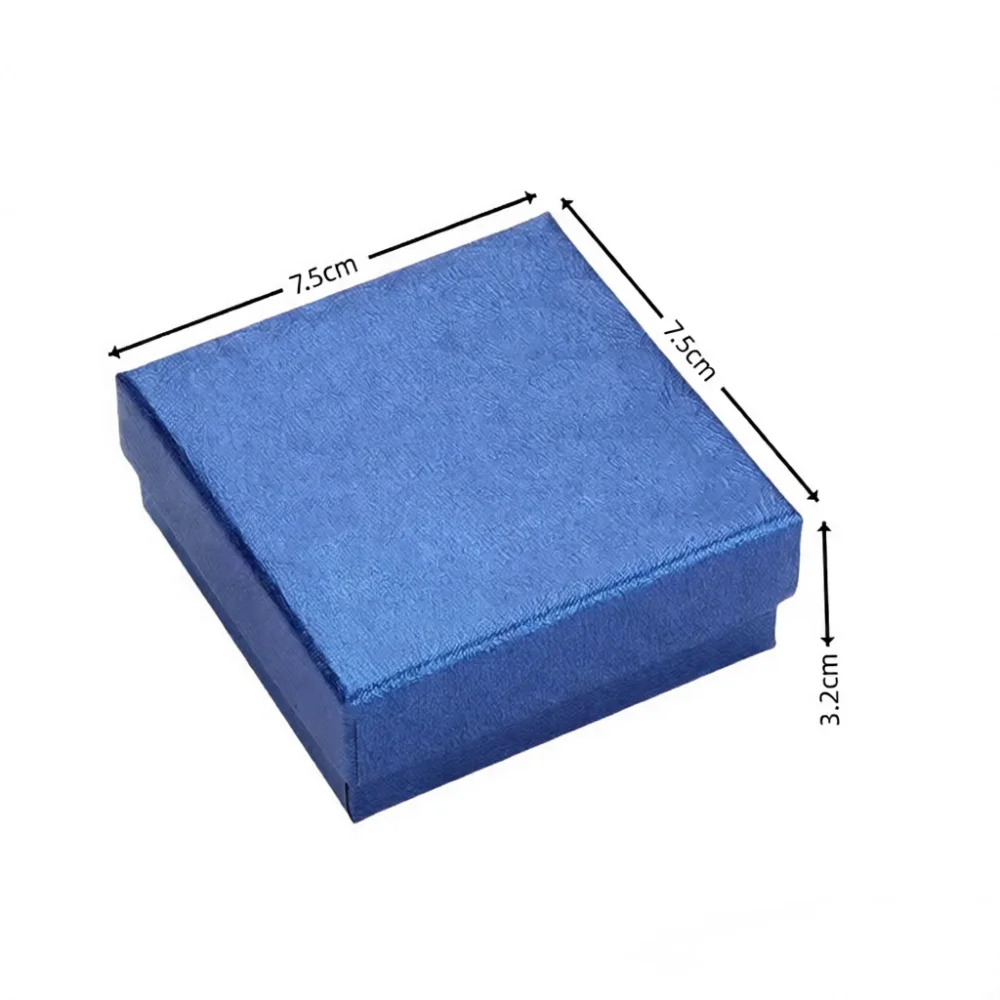 Simple Jewelry Packaging Box Necklace Bracelet Holder Case Storage Organizer Gift Container Square Display Box Fashion