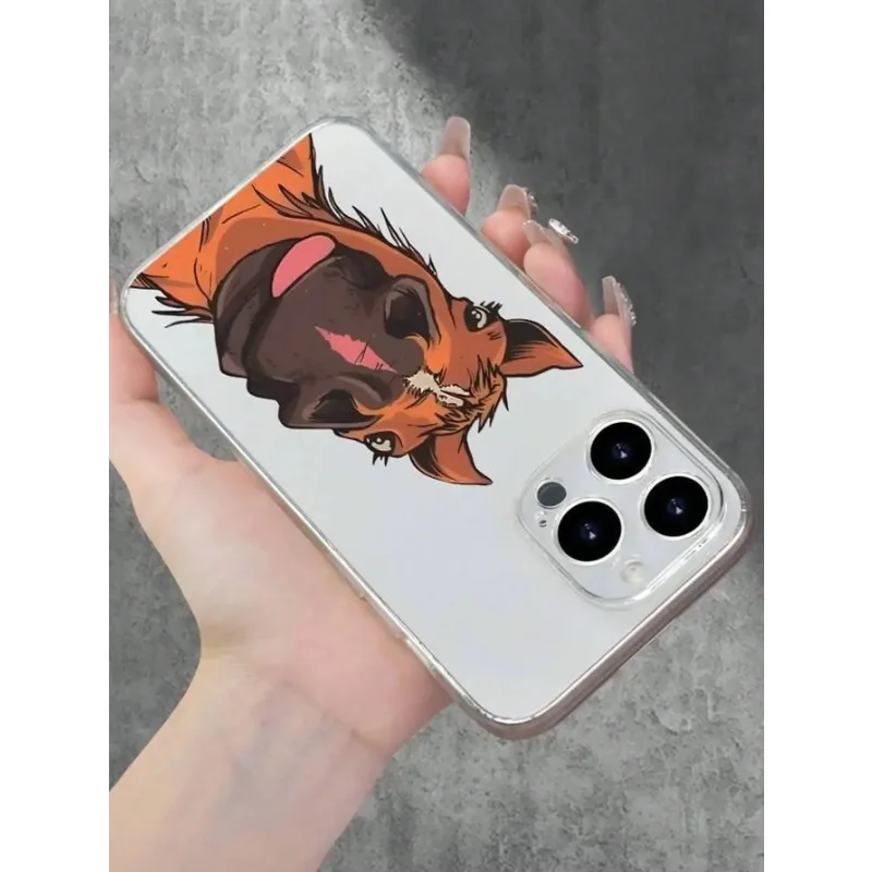 مضحك جوفي الحصان الوجه قضية الهاتف آيفون 16 15 14 13 12 11 برو ماكس ميني X XS SE 7 زائد 16E للصدمات لينة غطاء شفاف