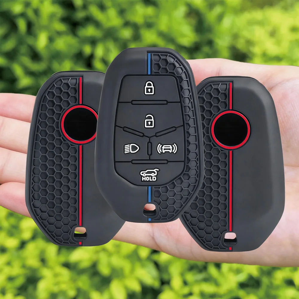 For Ssangyong Rexton Y400 Y450 G4 Silicone Remote Key Case Protective Shell Soft Touch Anti Scratch