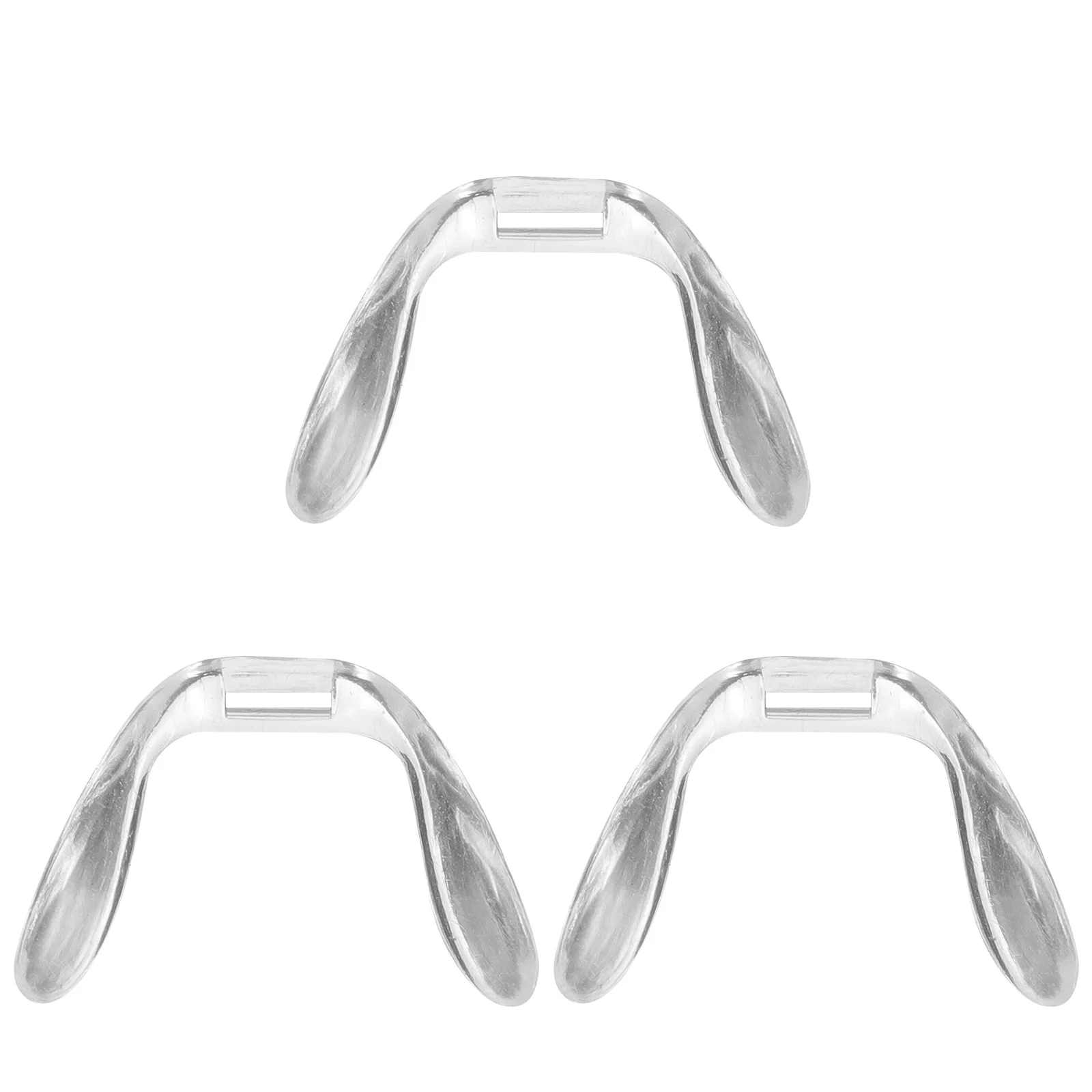 3 قطعة مخدات أنف للنظارة نظارات مريحة نونسليب إصلاح أجزاء 55x15 مللي متر دائم البلاستيك البصرية اكسسوارات الاطفال النظارات الشمسية #3