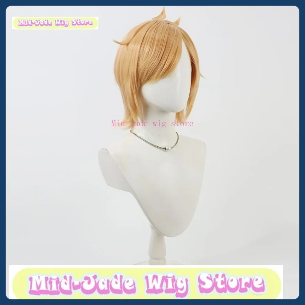 Peruka Mid-jade Wig Store Touken Ranbu Houchou Toushirou Cosplay Halloween Anime Role-playing Syntetyczne Włosy Peruka Anime