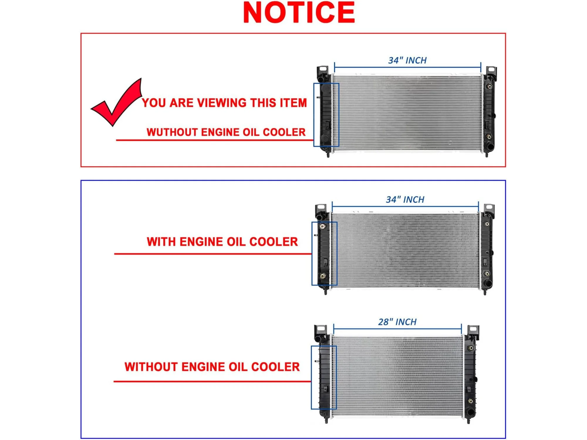 radiator For 1999-2013 Chevy Sierado 2005-2013 Sierra 2000-2014 GMC Yukon Radiator 2009-2013 Cadillac Escalade CU2423