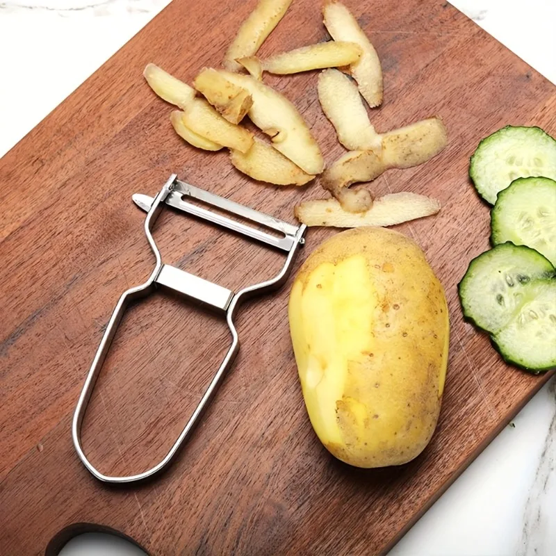 1/2PCS stainless steel peeler, multifunctional apple and potato peeler, kitchen essential item