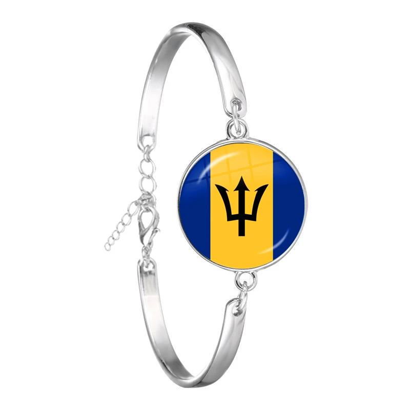 The Commonwealth of Dominica,Saint Lucia,Saint Vincent and the Grenadines,Barbados,Grenada,Ecuador National Flag Chain Bracelet