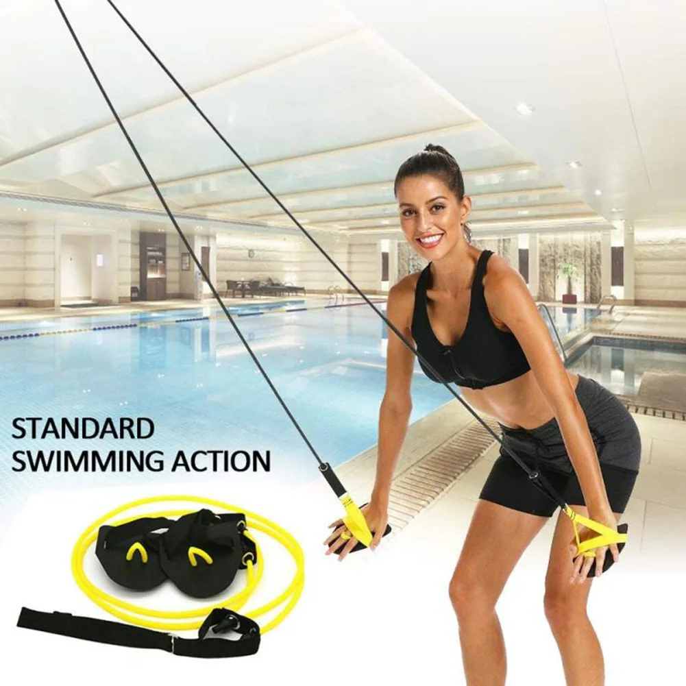 Fitness Resistance Bands Swimming Arm Strength Trainer Pilates Stretch Pull Rope Tubes For Outdoor Gym Muscle Training