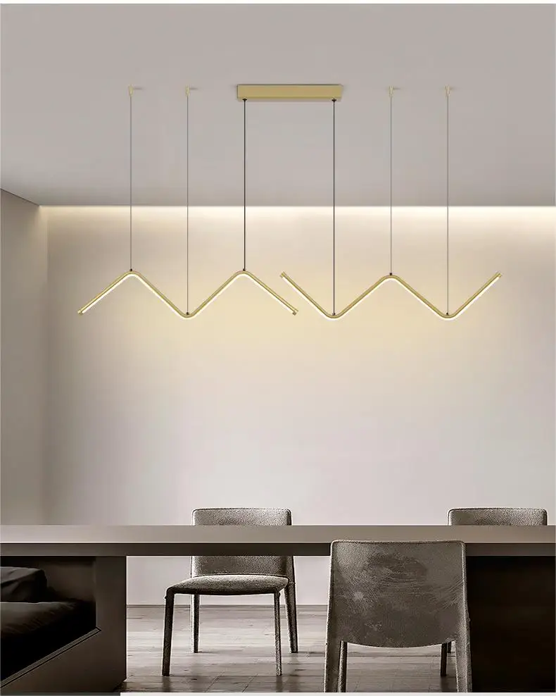 Luz LED colgante moderna para comedor, cocina, Bar, restaurante, candelabro minimalista