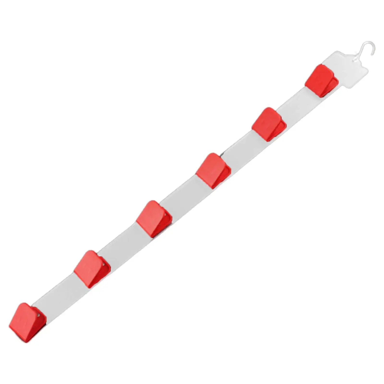 Retail Display Strip Side Hanger with 6 Clips Display Rack Accessories Snacks Hanging Strip Length 67.5cm Snack Bags Organizer