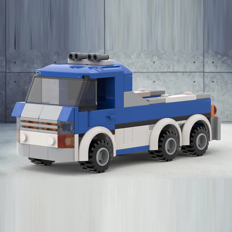스피드 레이싱 카 모델 MOC 빌딩 블록 화물 운송 트럭 모듈형 기술 어린이 휴일 선물 조립 장난감 세트
