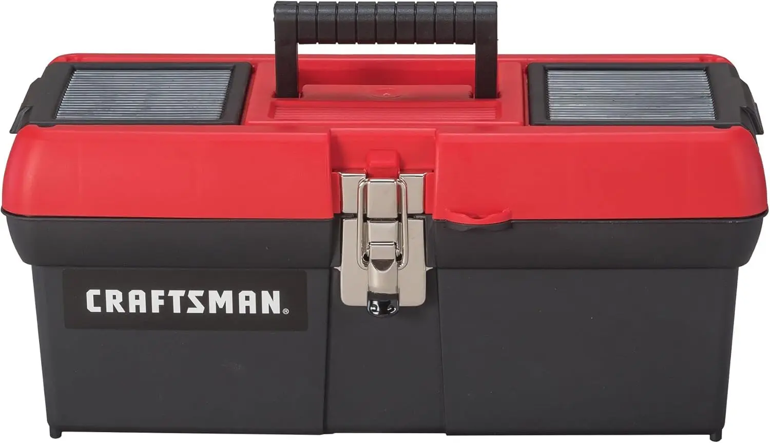 

CRAFTSMAN Tool Box, Lockable, 16 in., Red/Black (CMST16901), Tool Storage Box, Tool Room Essential, Clutter Parts Storage Box, Maintenance Tool Storage