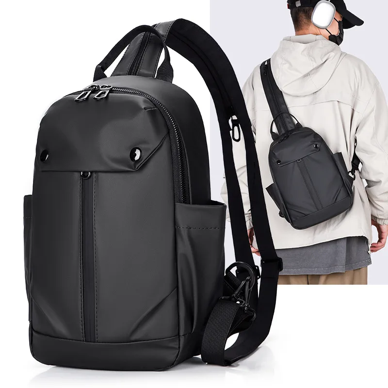 

Lightweight Fashion Waterproof Chest Backpack for Men Casual Handbag Male Daily Outdoor Sling Bag for Urban Commuting Travel