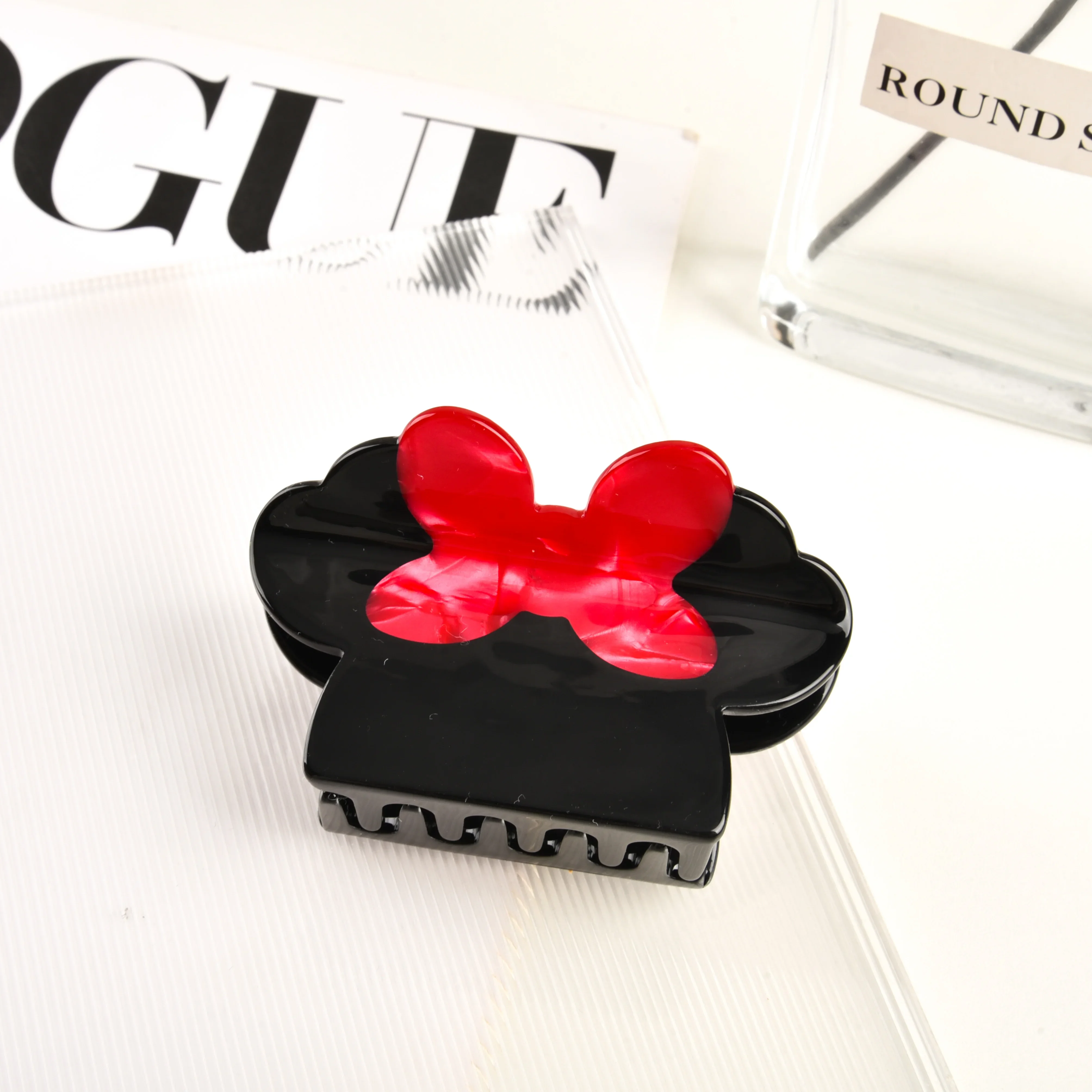 Muweordy Cartoon Cute Mickey Acetate Hair Catches Princess Crab Hair Clip Fashion Hair Claws Hair Accessories for Women Girls