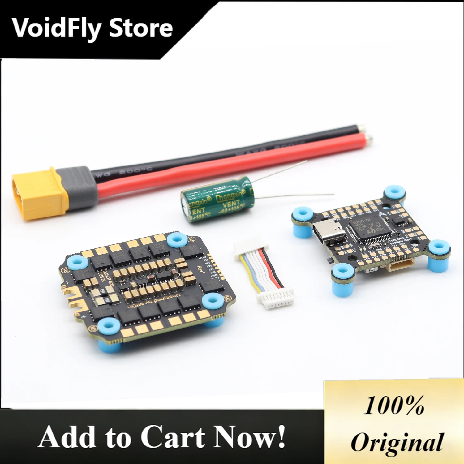 VoidFly FPV Flight Control Electronic Control of Time Traveling Aircraft FortiGate F405 V3 60A  ESC Adaptation 7inches 8 Inches
