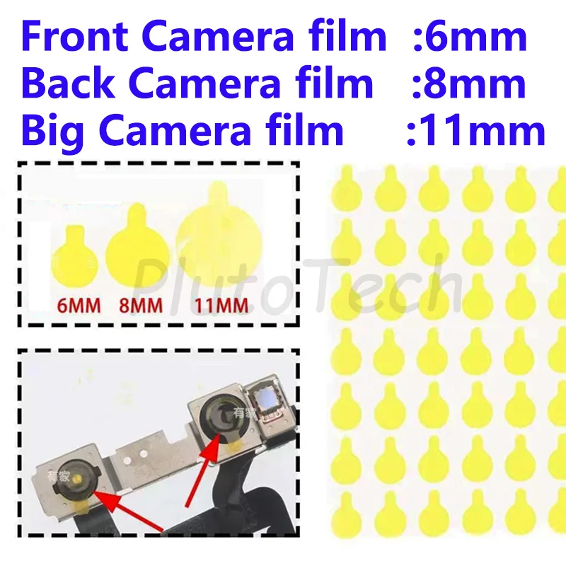 

100Pcs Protective sticker Dust stickers high temperature tape 6mm 8mm 11mm for iphone Pro Max Camera infrared dot matrix