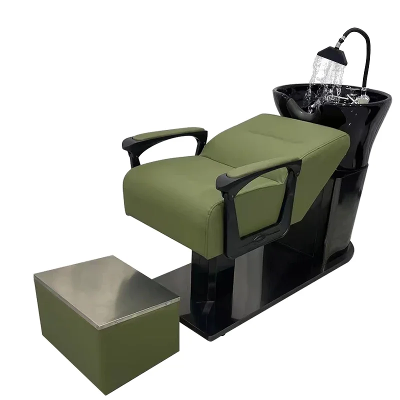 X4 Deluxe shampoo bed for semi-lying barber shop, high-end hair salon flushing European simple hair salon