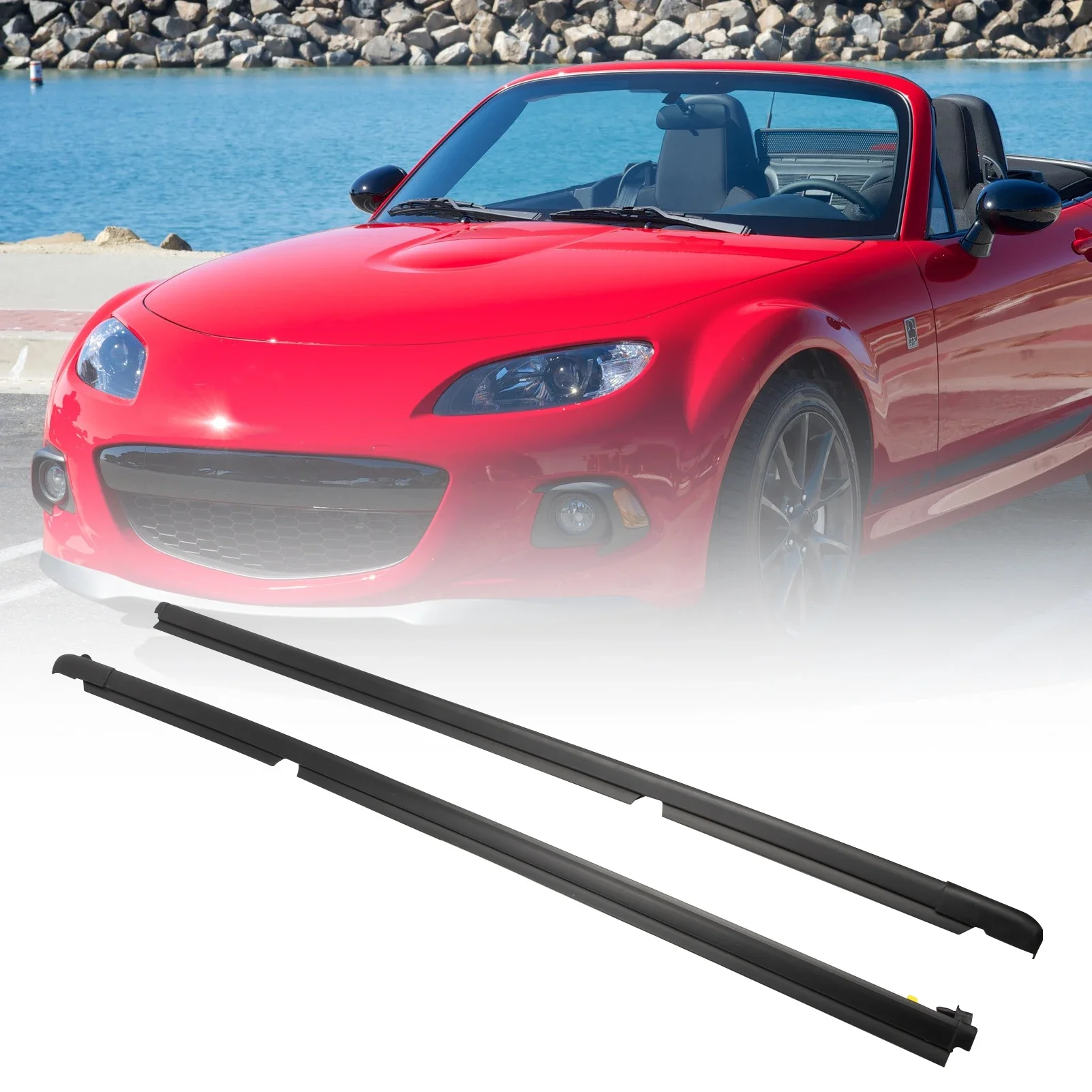 NA01-58-810F Weatherstrip Seal Left and Right Side Fit for Mazda Miata 1990-1997 1999-2005 Convertible NA01-59-810F