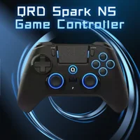 Qrd Spark N5 controlador de juego inalámbrico para PS4 PS3 efecto Hall vibración Gamepad con 8 Uds tapa de agarre de Joystick de pulgar de silicona