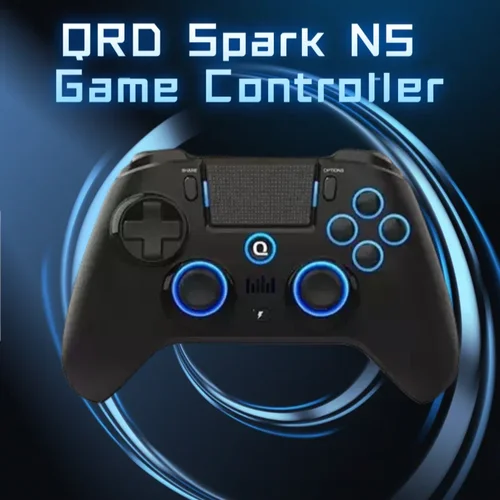Qrd Spark N5 controlador de juego inalámbrico para PS4 PS3 efecto Hall vibración Gamepad con 8 Uds tapa de agarre de Joystick de pulgar de silicona
