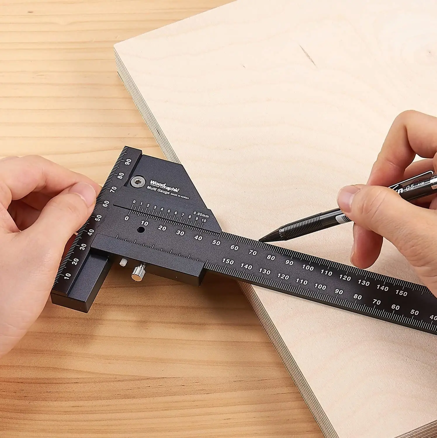 0-280mm T Ruler Multifunction Marking Depth Measuring Tools Woodworking Sliding Gauge Aluminum Alloy Scribe