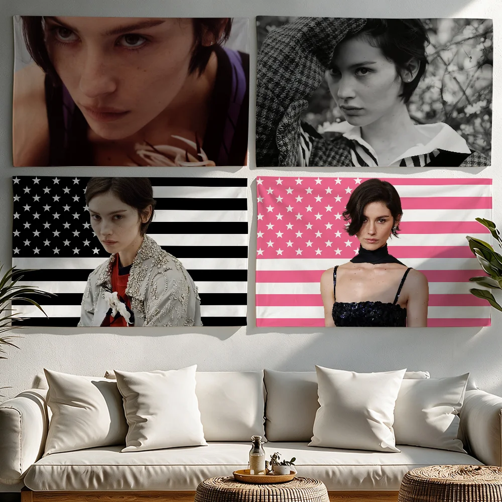 Gracie Abrams Daughter from Hell flag Tapestries Outdoor Parties Bedrooms Living Rooms Dorm Rooms Wall Decor Banners Gifts