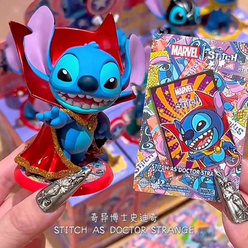 Genuine Marvel Stitch Cosbi Figures Mini Blind Box Desktop