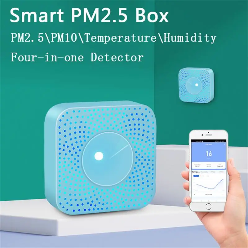 Tuya WIFI/ Smart Air Quality Monitor Box VOC HCHO PM2.5/10 Gas Detector Temperature Humidity Meter 6 IN 1 Air Housekeeper