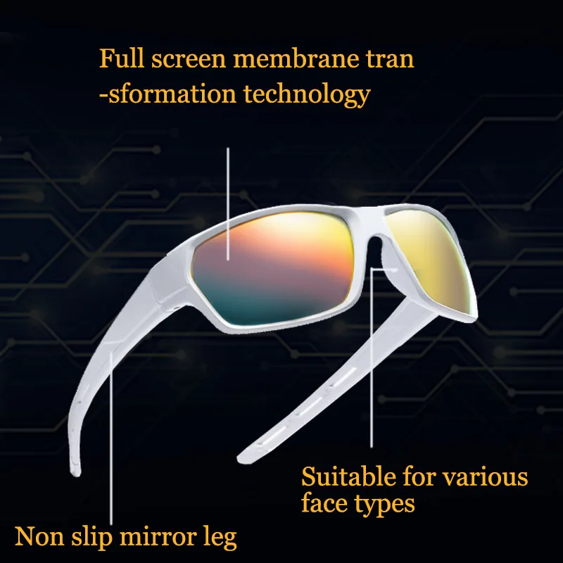 Men Polarized Sport Fishing Sun Glasses Fishing Cycling Polarized Outdoor Sunglasses Protection Sport UV400 Men